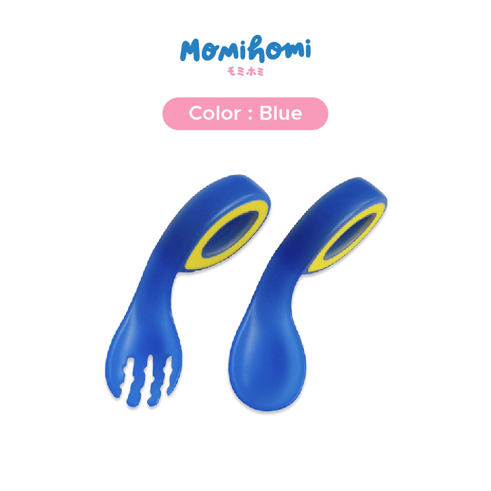 Momi Homi Sendok Makan Anak Training Spoon Dengan Sensor Panas Sendok Makan Bayi Peralatan Perlengkapan MPASI Belajar Makan Feeding Spoons Baby Mpasi Silicone Safety Sendok Makan & Garpu Set