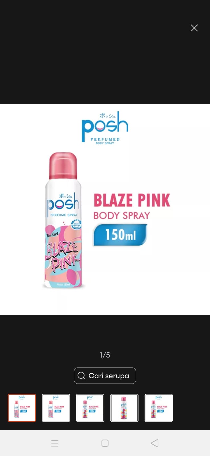 POSH Parfume Body Spray 150 ML / PARFUM WANITA PROMO gratis ongkir