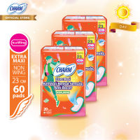 CHARM Pembalut Body Fit Extra Maxi Non Wing 23cm 20 pads - 3 pack
