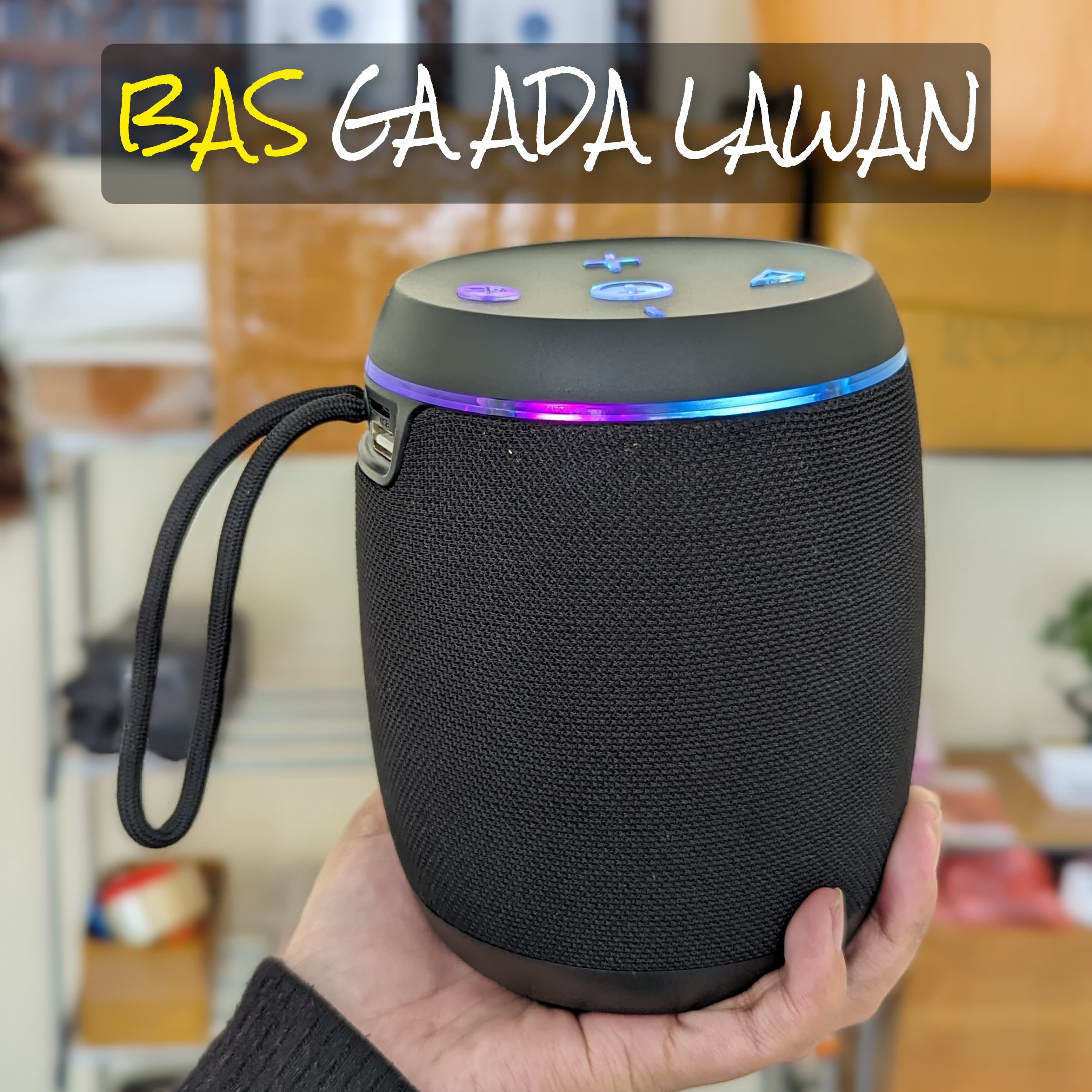 SPEAKER BLUETOOTH TABUNG FULL BASS NYAMAN DI TELINGA SUARA KENCANG 1TAHUN GARANSI