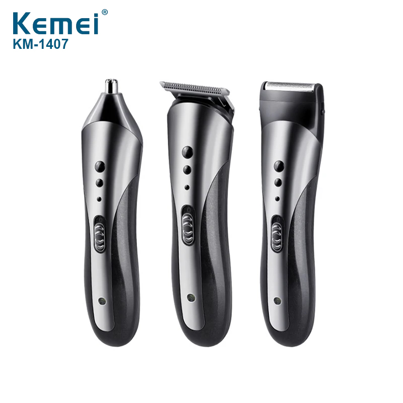 Kemei KM-1419 / KM 1419 Alat Cukur Rambut Elektrik Tanpa Kabel Rechargeable Multi Fungsi - Alat ...