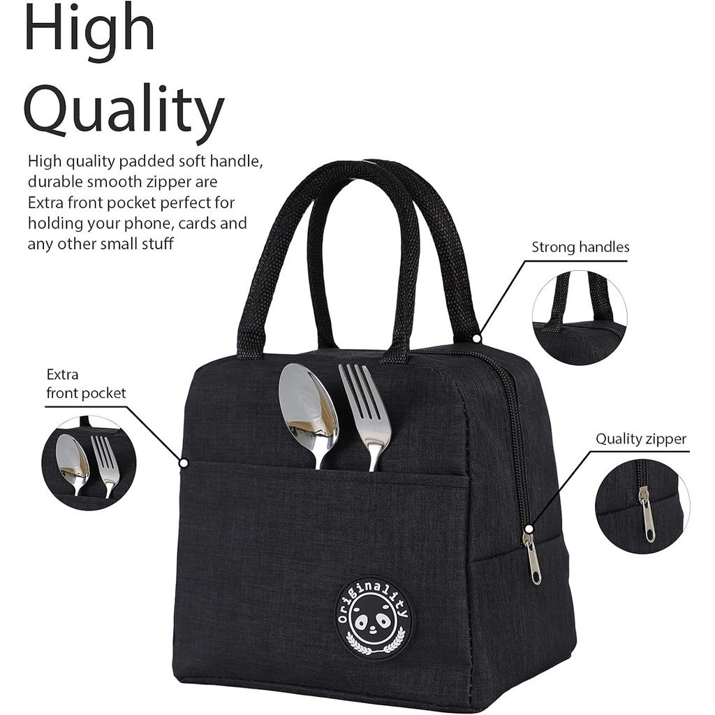 Tas bekal lunch bag Makanan Aluminium cooler bag asi / Tas Travel Tempat Bekal Lunch Bag Premium Cooler Bag Bahan 2 Lapis