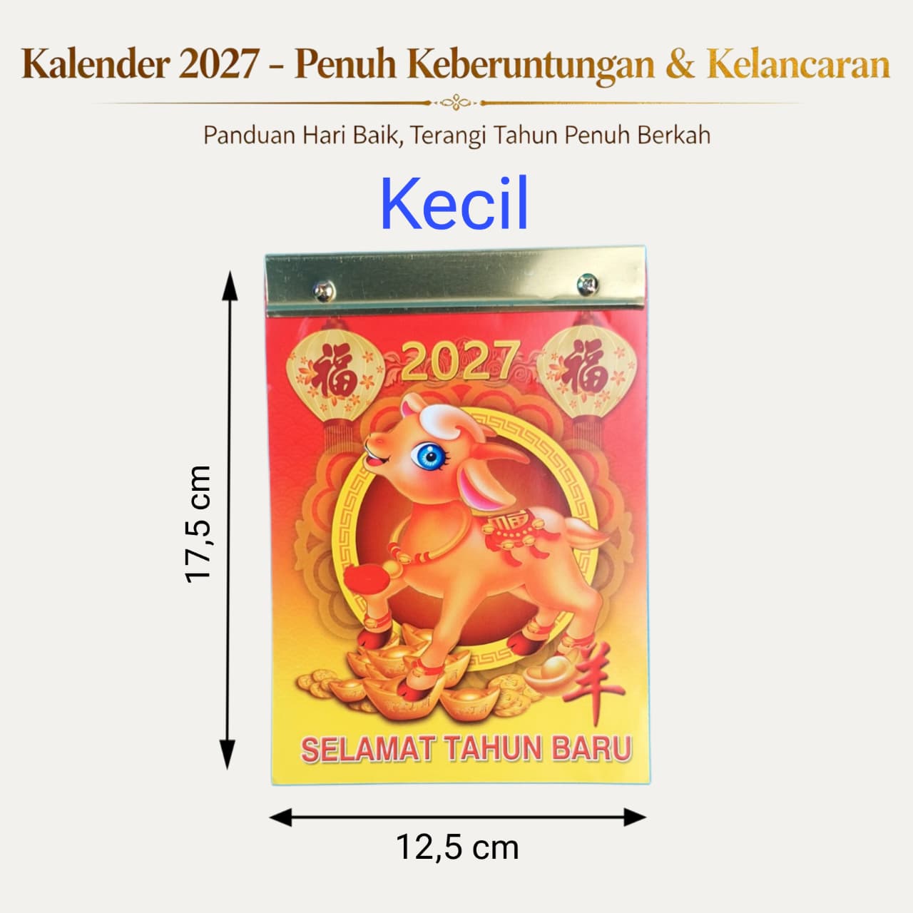 Calender Kalender Jawa Arab Chinese Robek Sobek Harian Tahun Baru 2027