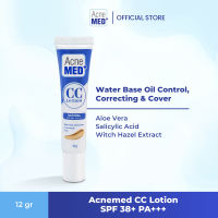 Acnemed CC Lotion Natural SPF 38+ PA+++ [ CC Cream Untuk Kulit Berjerawat Acne Prone Skin Dengan SPF Memiliki Kandungan Salicylic Acid Aloe Vera Tekstur Ringan Bebas Minyak Menyamarkan Warna Kulit Tidak Merata Noda Hitam Bekas Jerawat Melembapkan ]