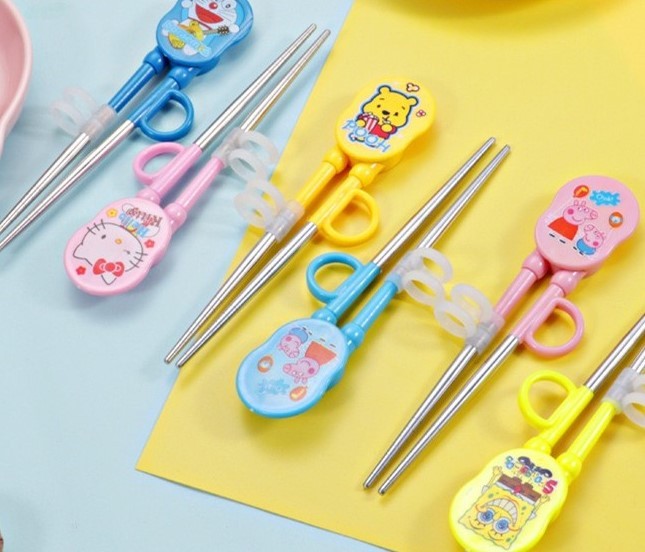 Sumpit Anak Karakter - Sumpit Anak Belajar Makan Sendiri Sumpit Lucu