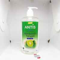 Hand sanitizer antis 500 ml gel aroma jeruk nipis - sanitizer - alat kesehatan - pembersih