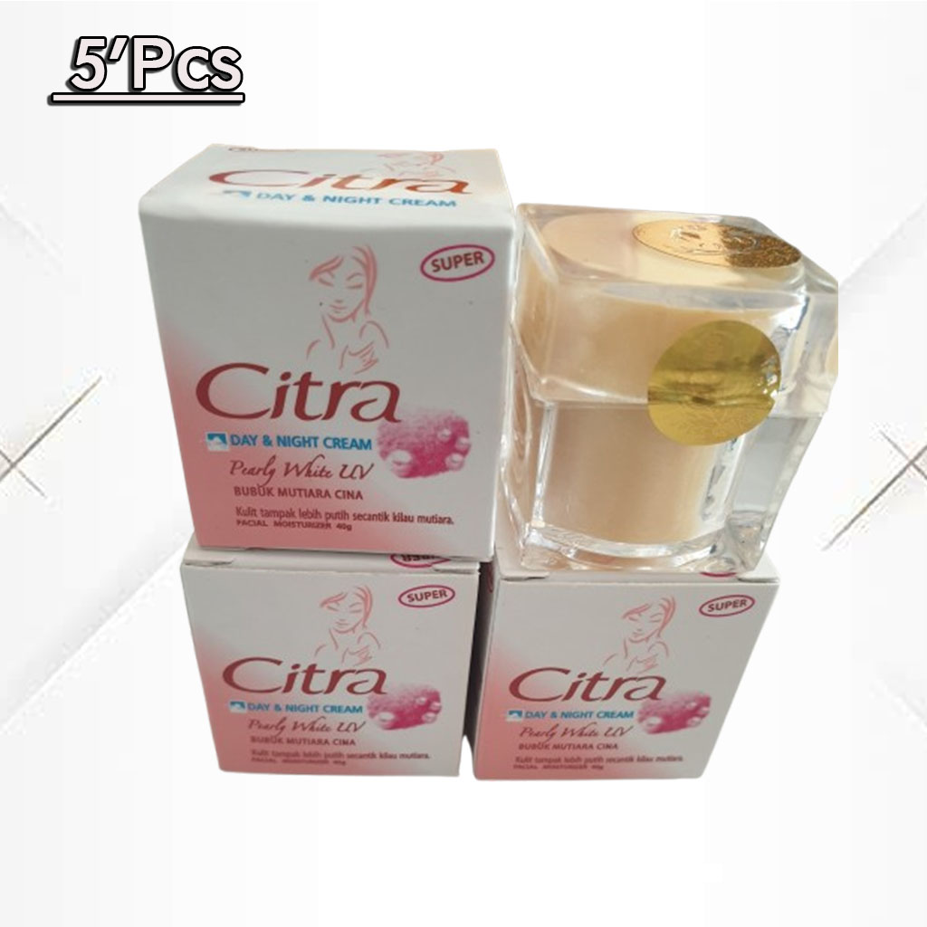5Pcs Cream Citra 2in1 Siang dan Malam ( kemasan super )