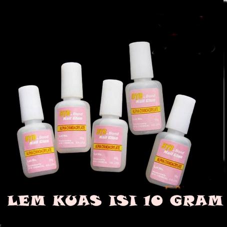 Lem kuas Untuk Kuku palsu isi 10 gram di jamin KUAT dan TAHAN LAMA