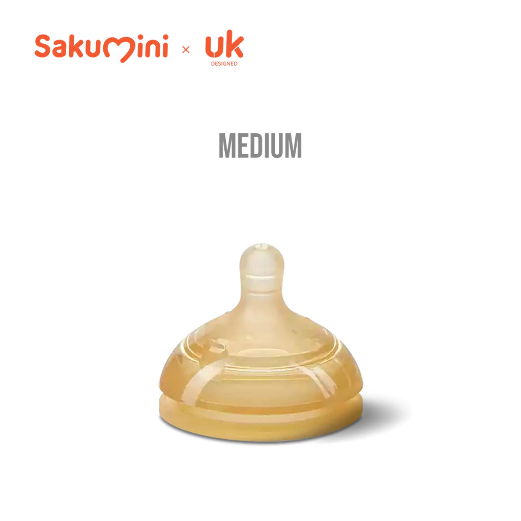 Sakumini Botol Susu Kaca Bayi Anak Anti Kolik Tahan Suhu/Milk Feeding Bottle Glass Baby Bottle Newborn 160ml 240ml