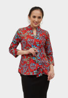 Arjuna Weda Blouse Wanita Batik Motif Sawat Nitik Rentes - Bahan Katun I Kancing Depan