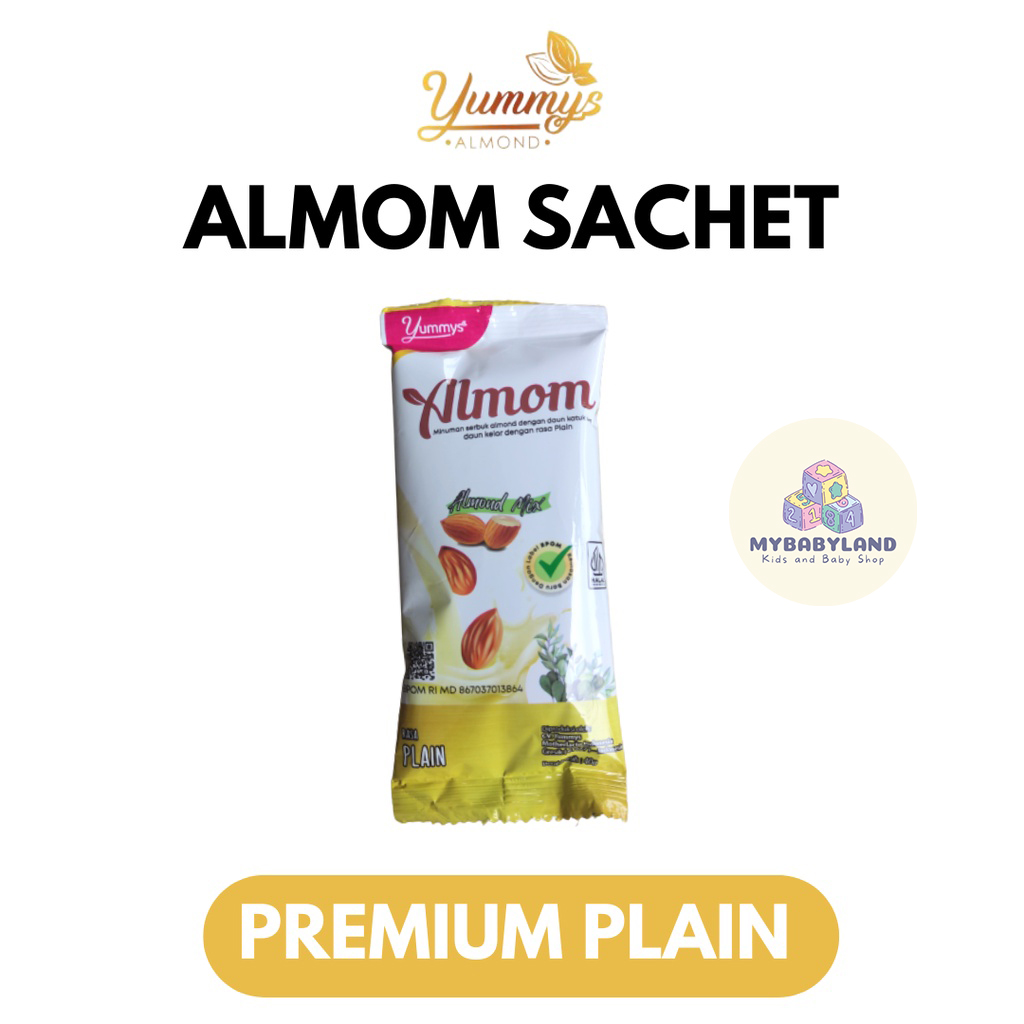 ECER ALMOM Susu Almond Milk Pelancar ASI / Asi Booster Yummys Bubuk Susu Almond | Untuk Ibu Hamil 7 Bulan hingga Menyusui
