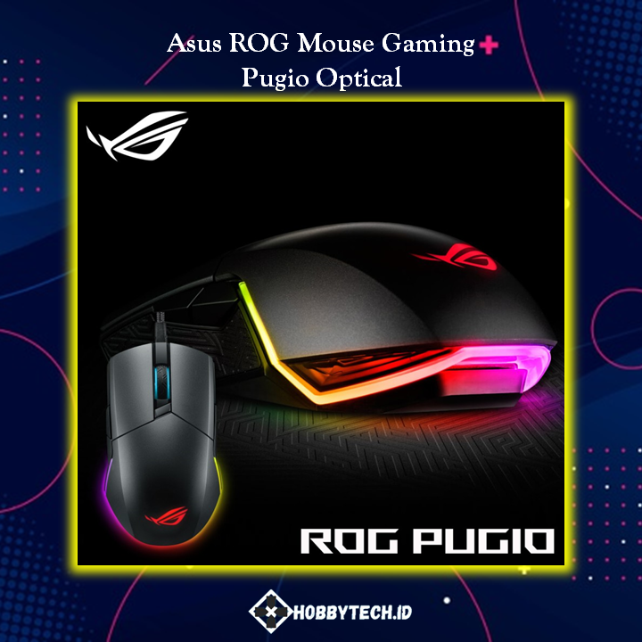 ASUS ROG Pugio Optical Wired Gaming Mouse with Aura RGB Lighting