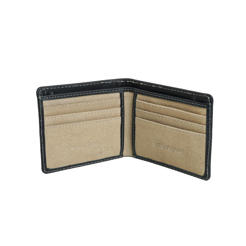 910010204 HOLDERIDE LEATHER WALLET - BLK