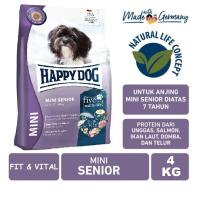 HAPPY DOG VIT & VITAL MINI SENIOR 4KG DRY DOG FOOD / MAKANAN AJING HAPPYDOG MINI SENIOR 4 KG / MAKANAN ANJING TUA DEWASA MINI