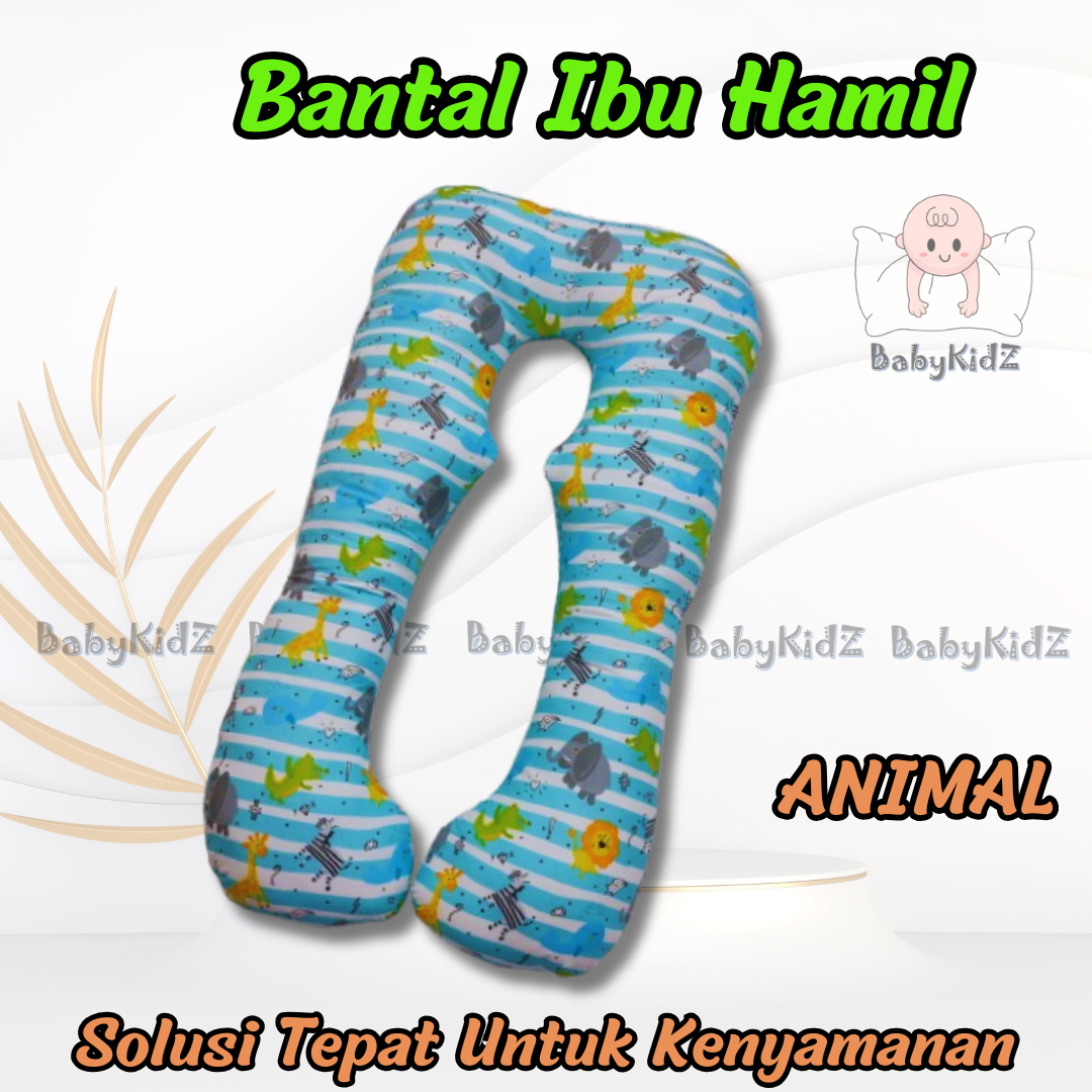 Bantal Hamil 120x70 cm / Bantal Ibu Hamil Isi 100% Silikon Hcs– Empuk Adem & Nyaman Tidu