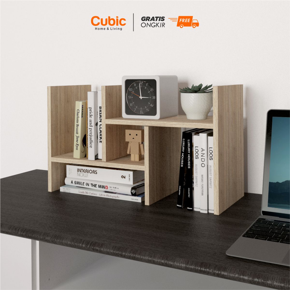 Cubic Rak Meja 3 Susun / Rak Organizer Alat Tulis Minimalis - GENIO RM 45