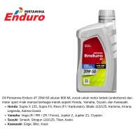Oli Enduro 4T 20W50 800 ML Pelumas Motor Jupiter Z MX Vega Supra X 125 Revo Satria FU Shogun