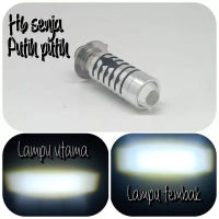 SEAMETAL Lampu LED Motor Lampu Utama Led H6 Laser Jauh Dekat Putih Kuning Plus Senja Biru