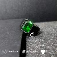 CINCIN MERAH RUBY SIAM PRIA SUPER KEREN - SUPER EKSLUSIF WARNA BLACK