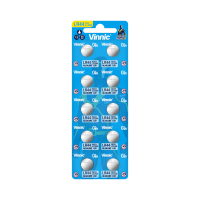 Vinnic L1154F AG13 LR44 Original Alkaline Battery Isi 10pcs