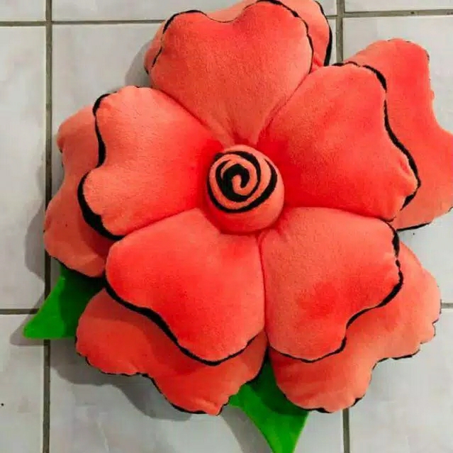 Bantal sofa ruang tamu bantal bunga mawar