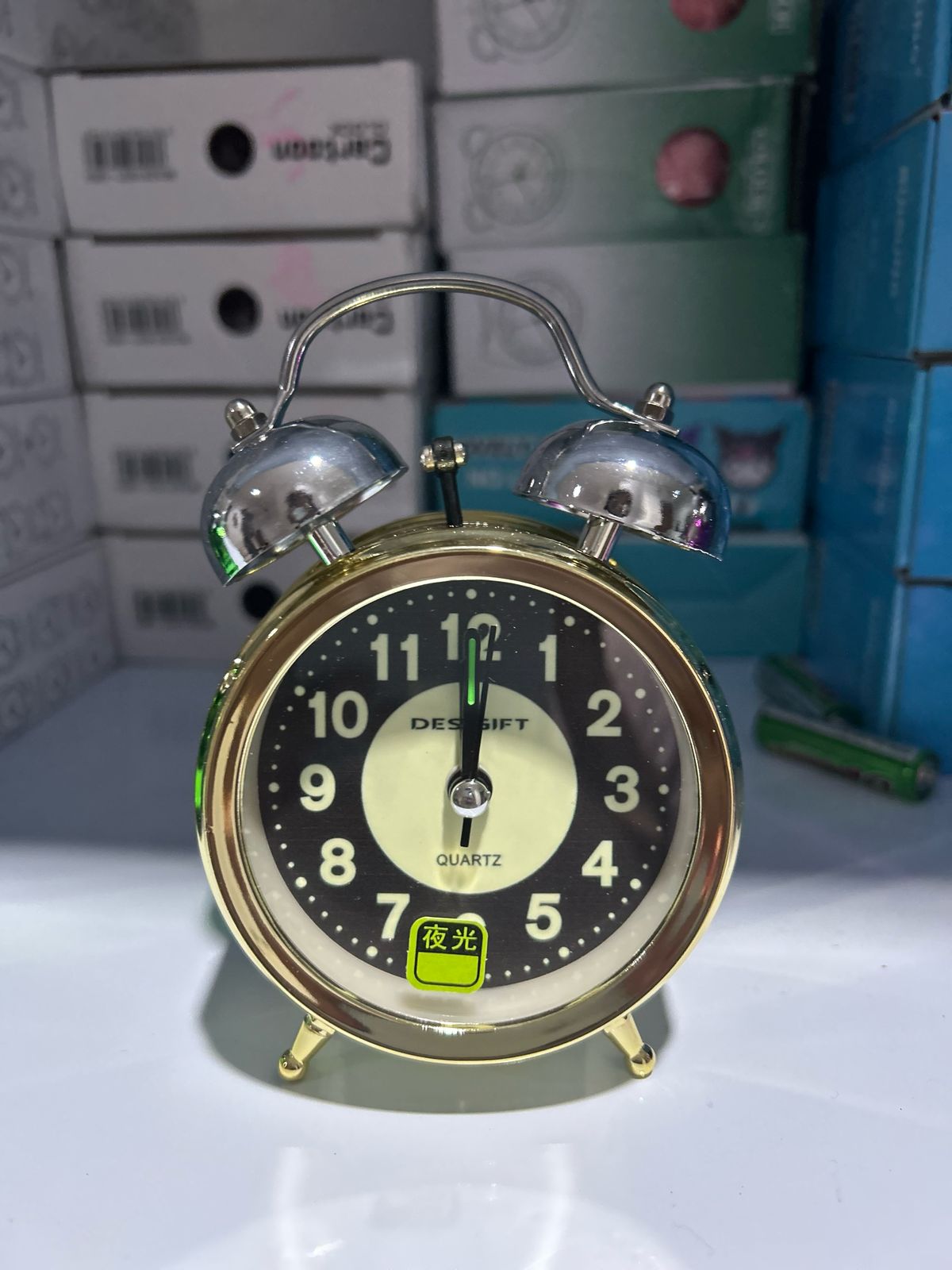 COD- JAM BEKER UKURAN BESAR BESI CROME/WEKER ALARM BUNYI NYARING KERAS