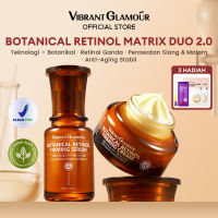 VIBRANT GLAMOUR Botanical Retinol Firming Set 2.0  Anti-Kerut & Mengencangkan & Memperbaiki & Bakuchiol + Retinol + Peptida & Set Anti-Penuaan Siang & Malam untuk Kulit Sensitif 30ml+30g
