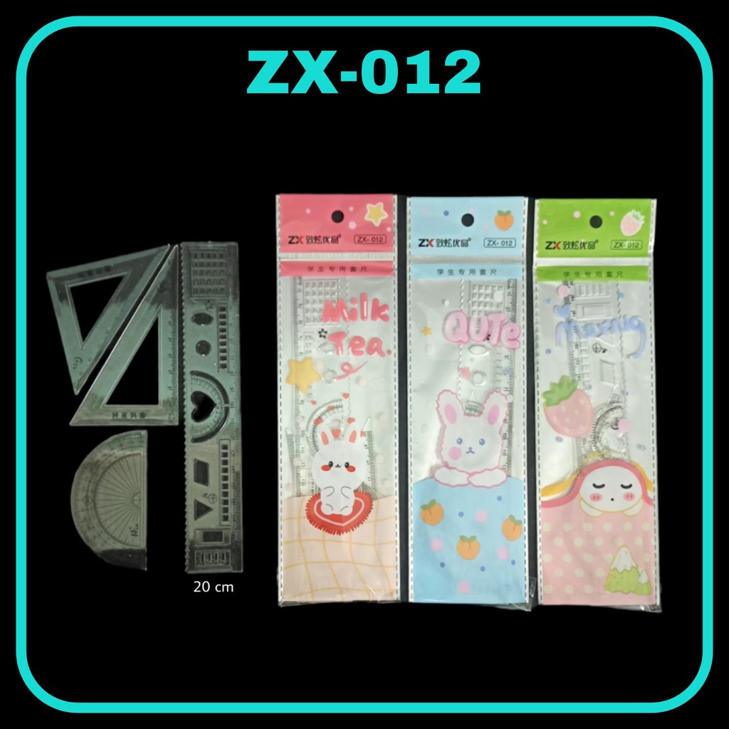 Penggaris / Penggaris SET / Penggaris 4 in 1