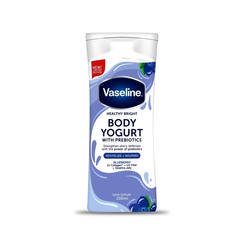 Vaseline Body Yogurt Blueberry Skin Serum With Prebiotic 200 ml