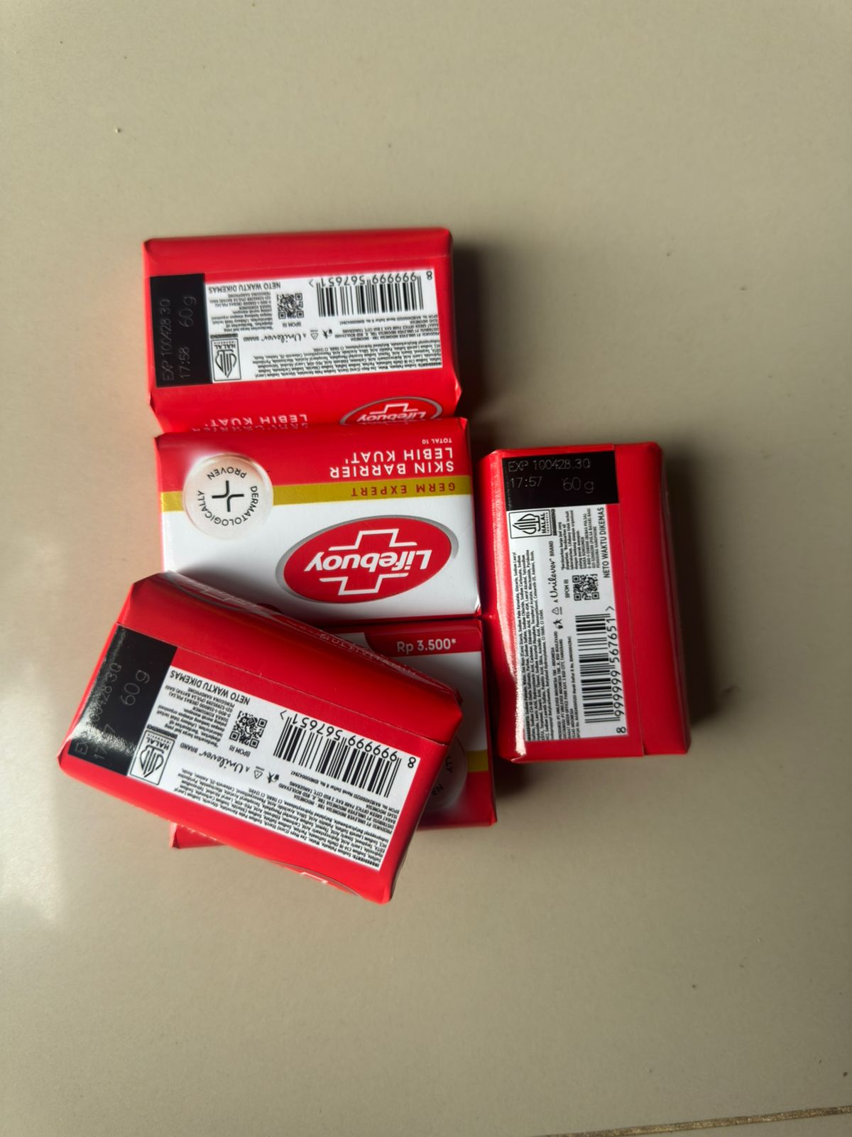 6 / 8 / 10 / 12 / 14 / 16 PCS LIFEBUOY MERAH SABUN BATANG 60 GRAM
