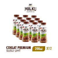 MILKU Susu UHT Coklat Premium 200ml isi 12 [Karton]