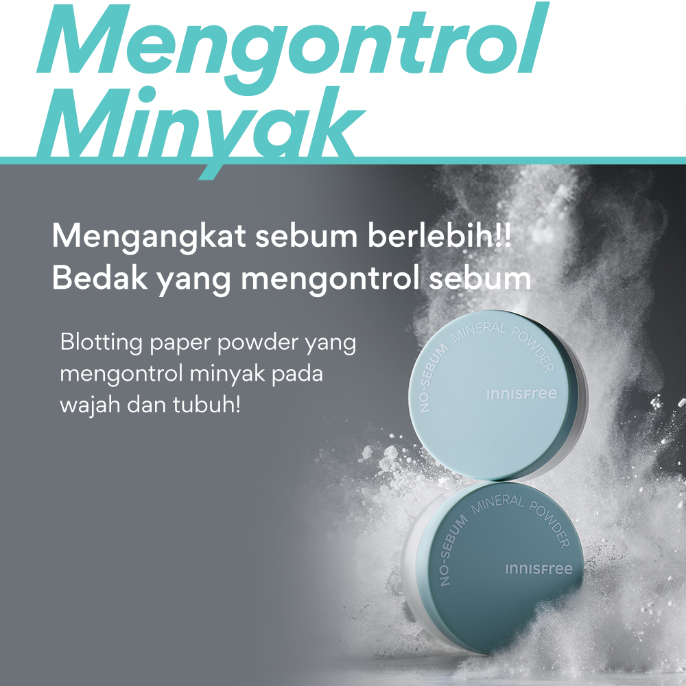 Innisfree No Sebum Mineral Powder 5g / Bedak Tabur Penahan