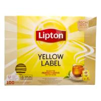 Teh Celup Kemasan Lipton Yellow Label Black Tea with Enveloped 100 sachet (Pack)