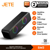 Speaker Bluetooth Portable BT V5.3 6Watt JETE SM3 with LED Light - Garansi 2 Tahun