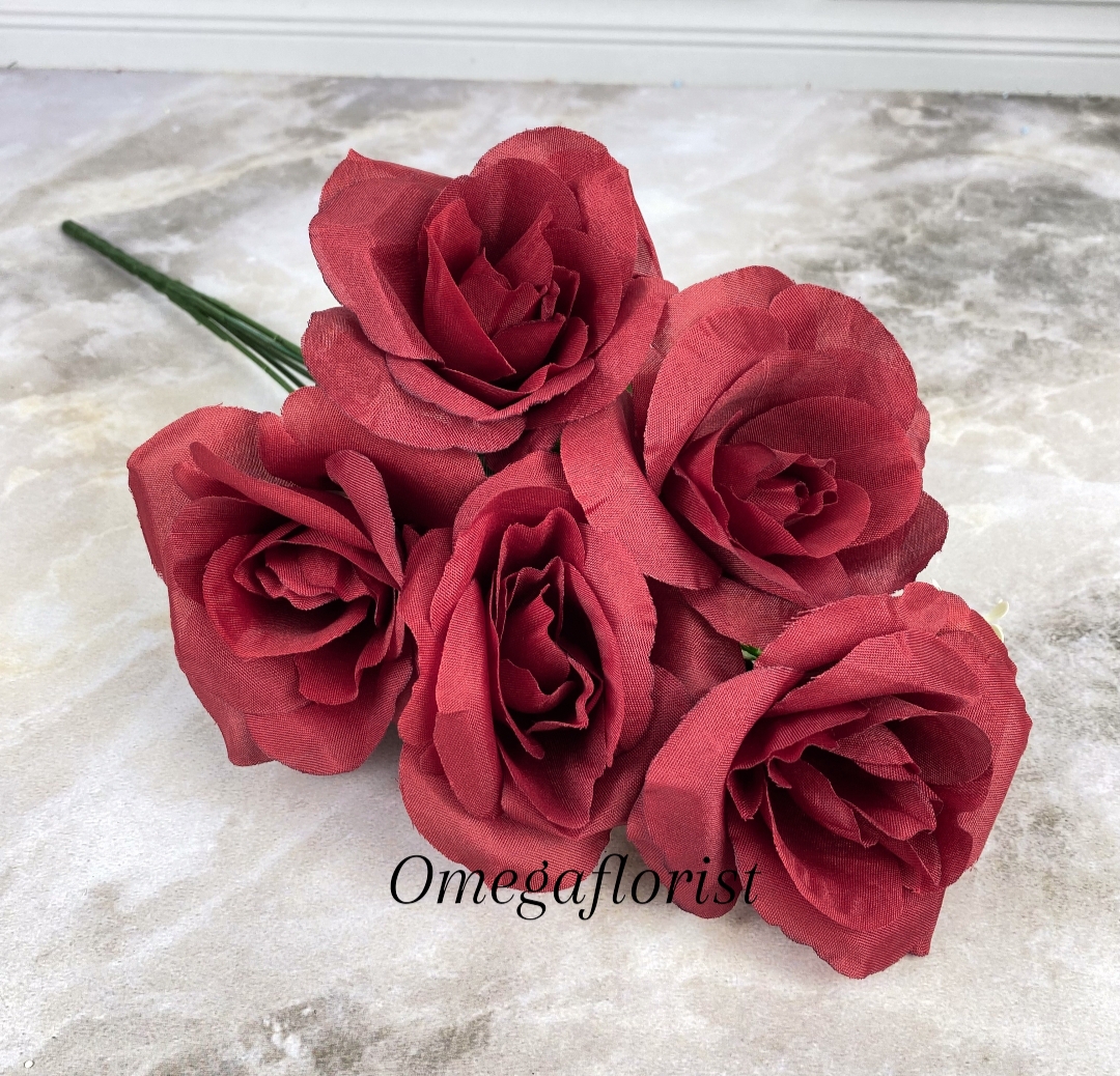Bunga Rose OF Artificial / Bunga Artificial / Bunga Plastik / Bunga Dekorasi / Dekorasi Pernikahan / Pernikahan