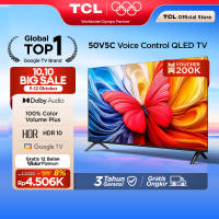 TCL Ultimate QLED FHD TV 50 inch V5C - HDR 10 - Dolby Audio - Google Play/Netflix/Youtube/Disney+Hotstar - Smart Android 40 LED Digital Promo Murah (Model: 50V5C)