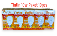 Lampu tintin 10 watt putih paket 10pcs - bohlam led tipe 10 isi 10pcs - lampu led murah