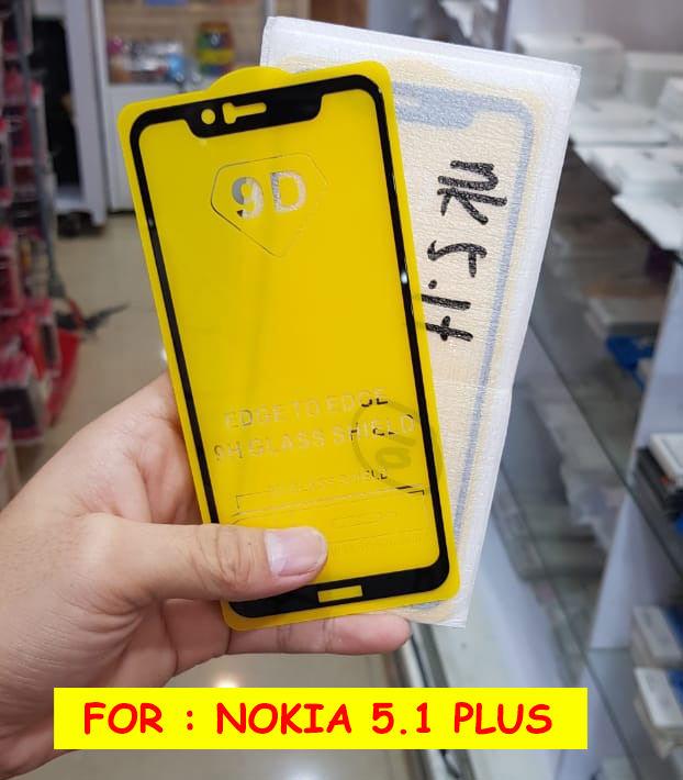 Full Cover Tempered Glass 5D Screen Protector Nokia 5.1 Plus Januari 2019 - 3 Full Cover Tempered Glass 5D Screen Protector Nokia 5.1 Plus - 3
