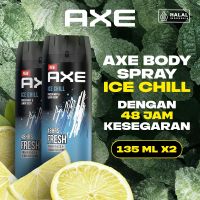 [Paket isi 2] Axe Antiperspirant Deodorant Ice Chill 135ml