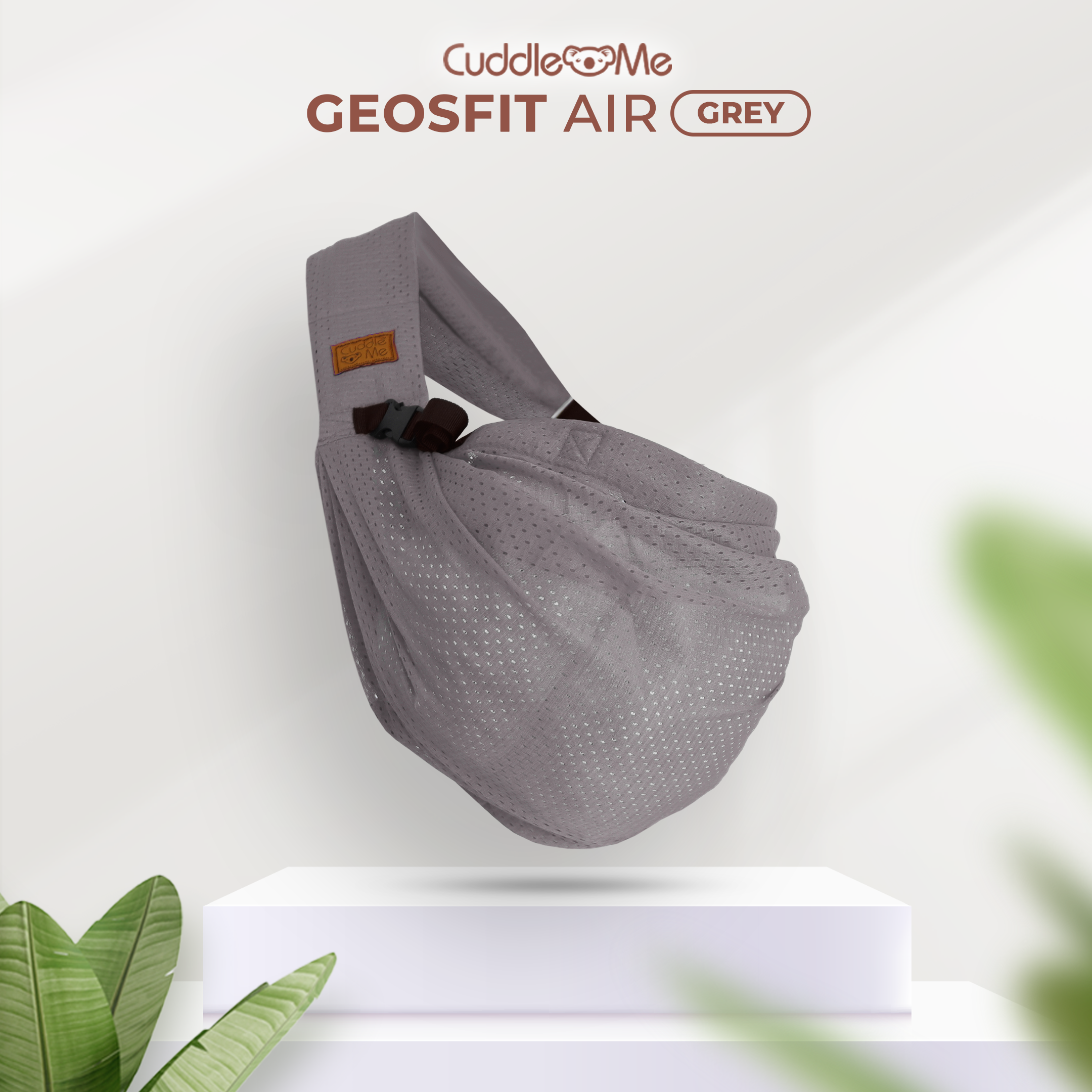 CuddleMe Gendongan Bayi Geos Fit Air Gendongan Ringsling Instant M-shape