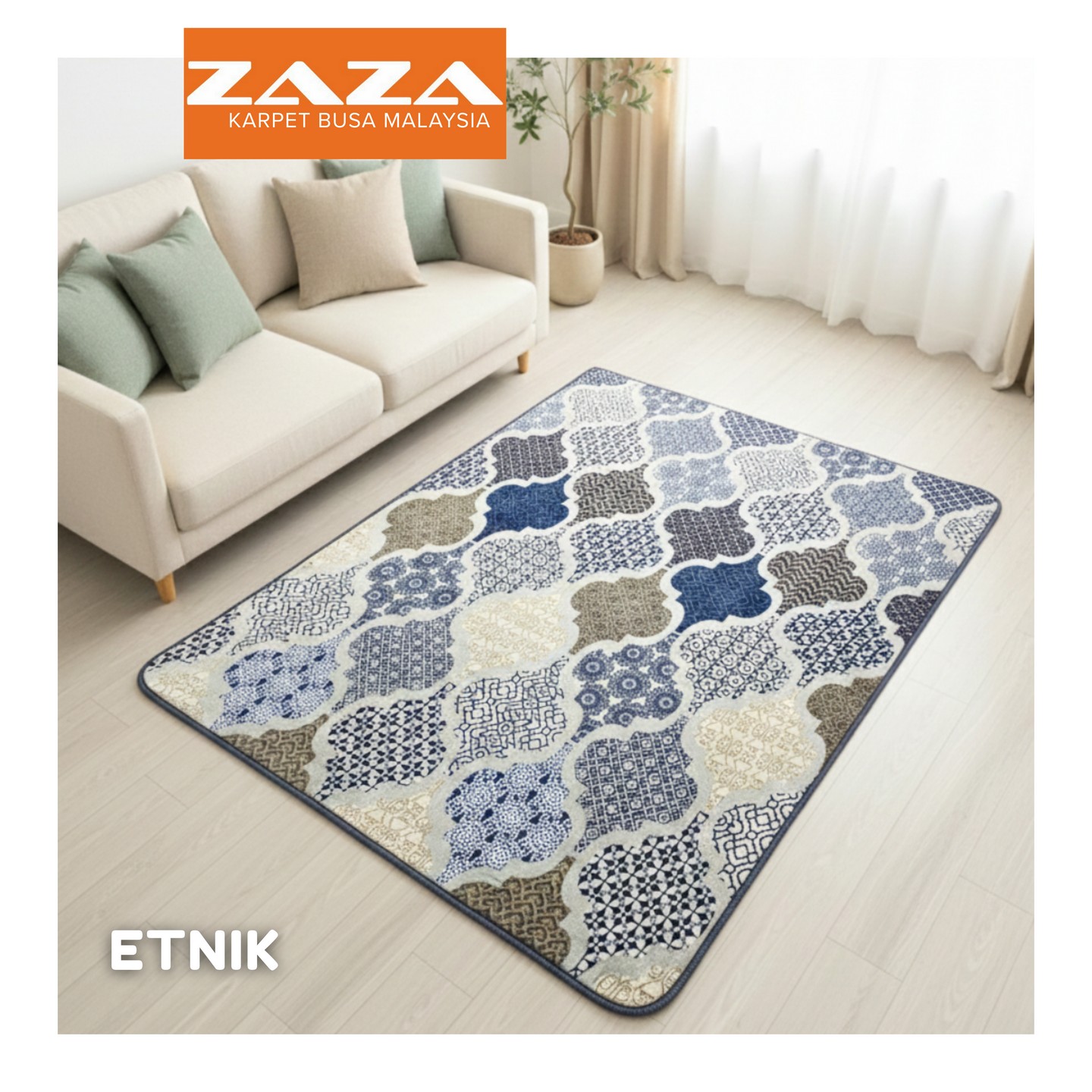 Karpet Busa ZAZA Malaysia – Empuk Halus & Anti Slip