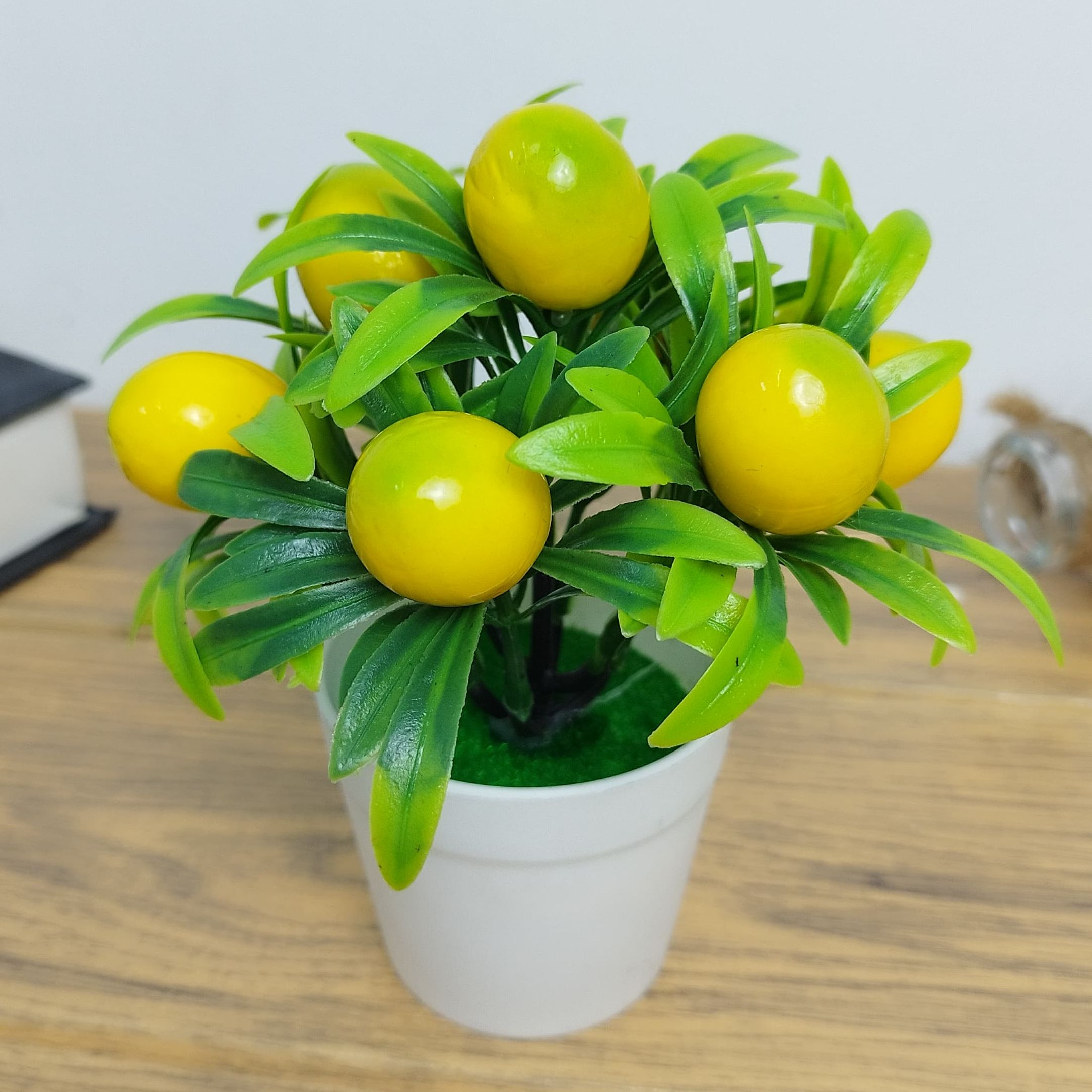 Azgalery PBP104 / Tanaman Hias Plastik Buatan Pot Bunga Jenis Buah Mini Imut Artificial Fruit Apel Jeruk Delima Flower Ornamen Hiasan Dekorasi Pajangan Ruangan Rumah / COD