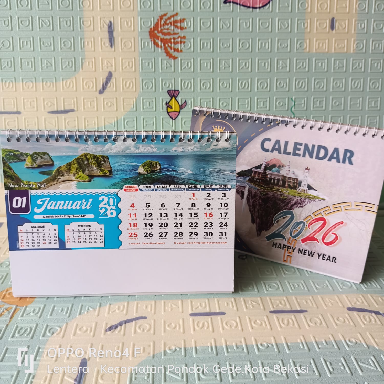 Kalender Meja Standar 2026