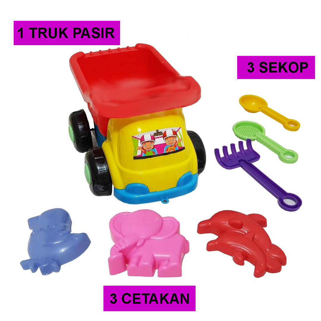 Mainan Anak Mobil Truck truk dengan Aksesoris Cetakan Sekop Lengkap seru dimainkan bersama mainan pasir ajaib pasir kinetik mainan anak mobil truck dengan aksesoris cetakan sekop seru dimainkan bersama mainan pasir ajaib