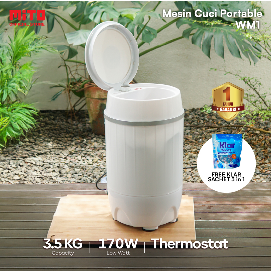 MITO Washing Machine Mesin Cuci Portable 3.5 Kg WM1