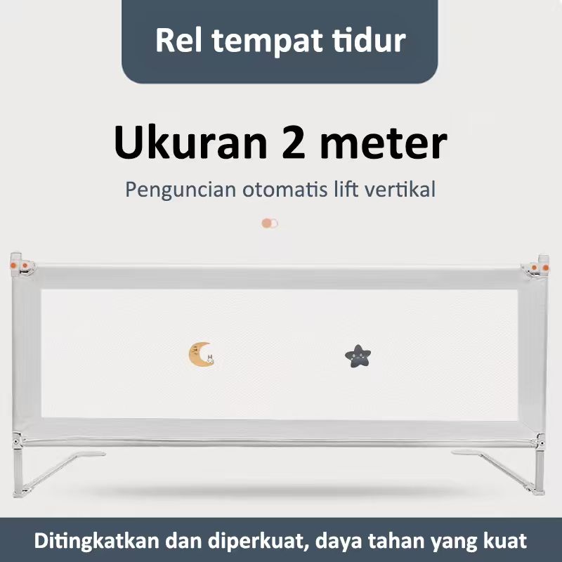 Baby Bed Rail Safety Guard Baby Bedrail 1.5/1.8/2.0M Pagar Pengaman Kasur Anak