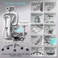 Xpanse T10 Kursi Ergonomis Dynamic Lumbar Tracking Sandaran Pinggang Otomatis Kursi Kantor Premium