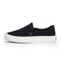 SABA Vintage Slip On All Black White - Sepatu Sneakers Casual Pria Wanita 100% Original - VTG 42
