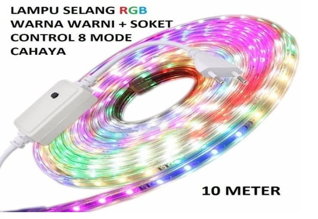 LAMPU LED STRIP SELANG 3528 RGB WARNA WARNI 10METER