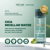 NPURE Acne Cica (Centella) Power Clear Micellar Water / Make Up Remover / Pembersih Make Up / Deep Cleansing / Non-Acnegenic / No Alcohol / Natural Skincare / No SLS / Hypoallergenic / Dermatologically Tested / Non Acnegenic / Aman Bumil Busui / HALAL
